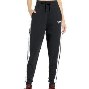 reebok slim vector pipe jogger black men's Pants Size XL